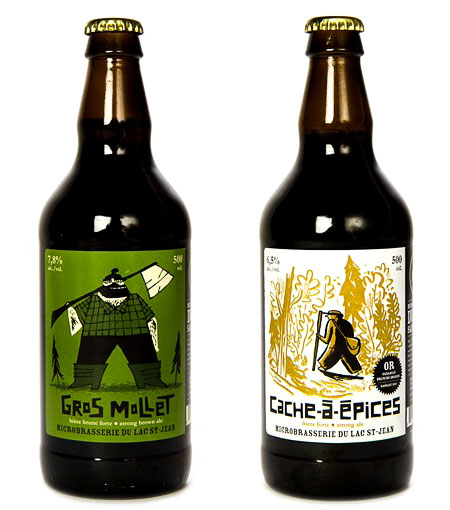 Microbrasserie du Lac St-Jean beer bottles