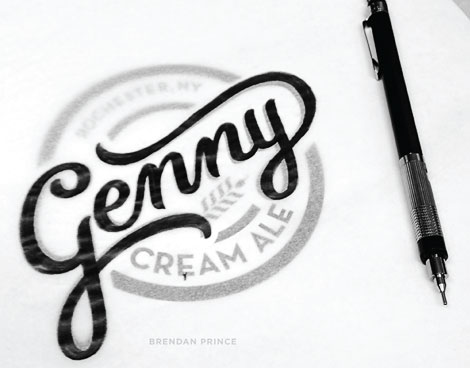 Genny Cream Ale Logo Sketch