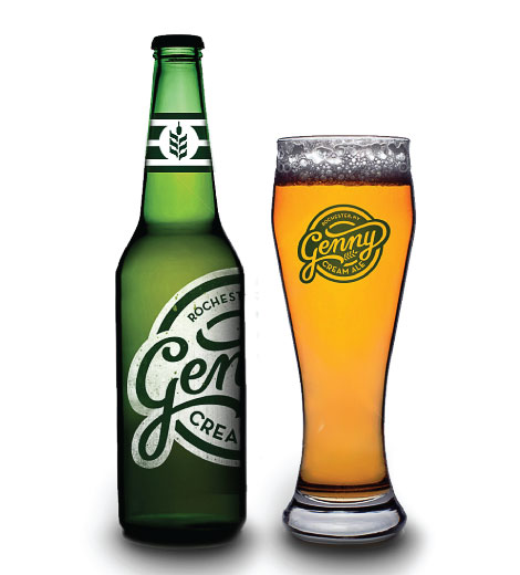 Genny Cream Ale Bottle and Glass