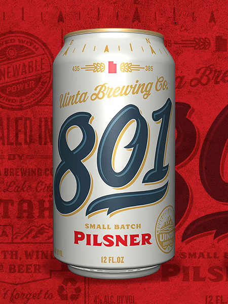 Uinta 801 Pilsner Can